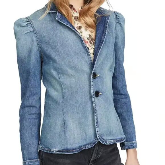 Nili Lotan Rowen Jacket, Ocean Wash, Size 0, NWT - Picture 1 of 15